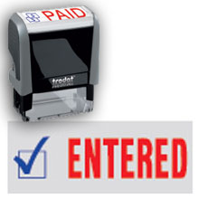 157160 - ENTERED Stock Message Stamp
