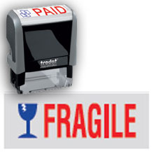 157161 - FRAGILE Stock Message Stamp