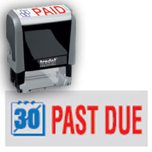157163 - PAST DUE Stock Message Stamp
