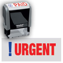 157165 - URGENT Stock Message Stamp