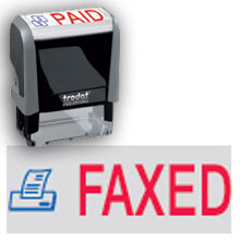 43201 - FAXED Stock Message Stamp