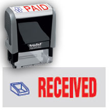 43202 - RECEIVED Stock Message Stamp